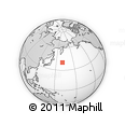 Outline Map of the Area around 40° 23' 48" N, 160° 43' 29" E, rectangular outline