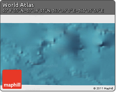 Satellite 3D Map of the Area around 40° 23' 48" N, 164° 7' 30" E