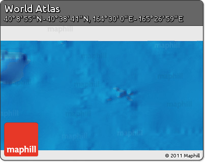 Physical 3D Map of the Area around 40° 23' 48" N, 164° 58' 29" E