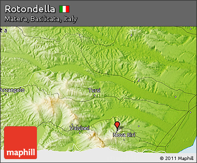 Physical 3D Map of Rotondella