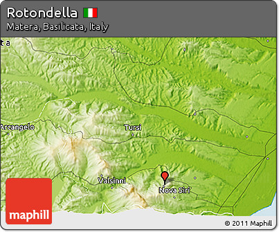 Physical 3D Map of Rotondella