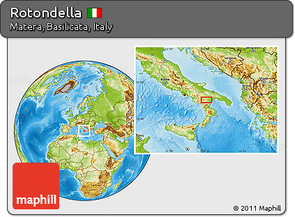 Physical Location Map of Rotondella