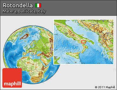 Physical Location Map of Rotondella