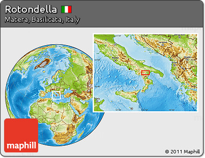 Physical Location Map of Rotondella
