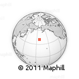 Outline Map of the Area around 40° 23' 48" N, 172° 28' 29" W, rectangular outline