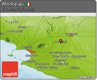 Physical 3D Map of Monteiasi