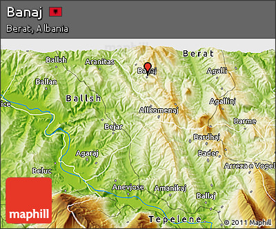 Physical 3D Map of Banaj