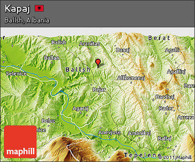 Physical 3D Map of Kapaj