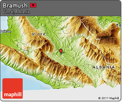 Physical 3D Map of Bramush
