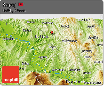 Physical 3D Map of Kapaj