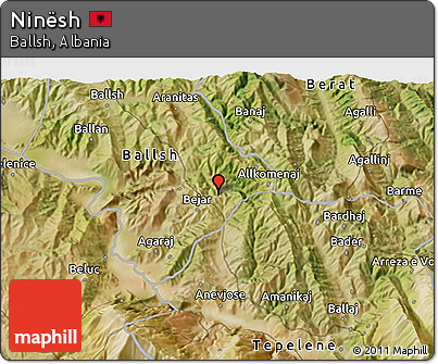 Satellite 3D Map of Ninësh