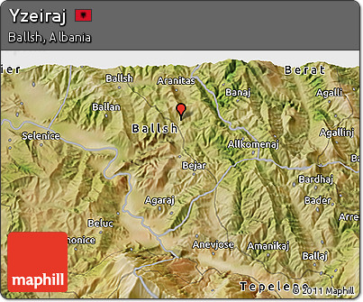 Satellite 3D Map of Yzeiraj