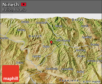 Satellite 3D Map of Ninësh