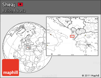 Blank Location Map of Sheaj