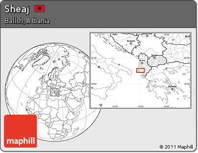 Blank Location Map of Sheaj