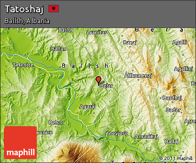 Physical Map of Tatoshaj