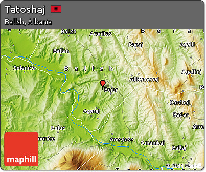 Physical Map of Tatoshaj