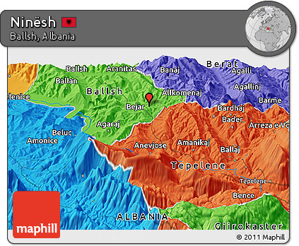 Political Panoramic Map of Ninësh