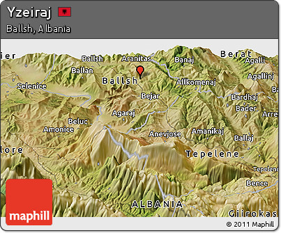 Satellite Panoramic Map of Yzeiraj