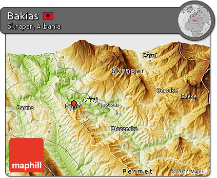 Physical 3D Map of Bakias