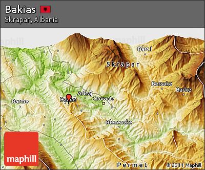 Physical 3D Map of Bakias