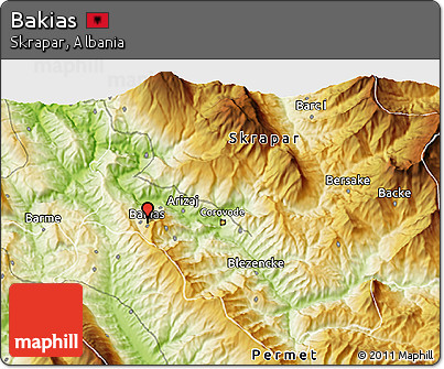 Physical 3D Map of Bakias