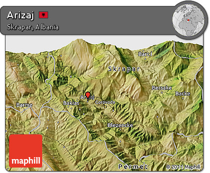 Satellite 3D Map of Arizaj