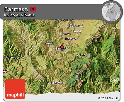 Satellite 3D Map of Barmash