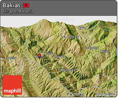 Satellite 3D Map of Bakias