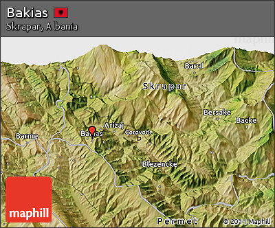 Satellite 3D Map of Bakias