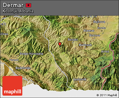 Satellite 3D Map of Dërmar