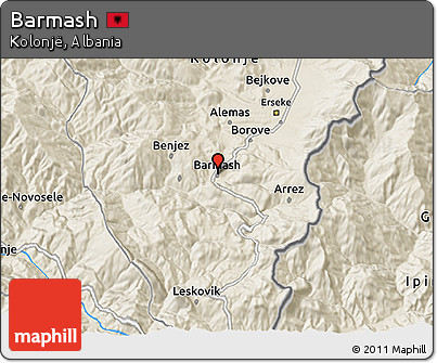 Shaded Relief 3D Map of Barmash