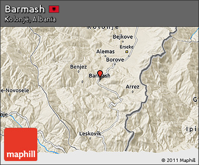 Shaded Relief 3D Map of Barmash