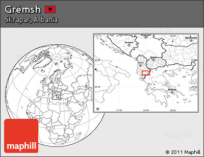 Blank Location Map of Grëmsh
