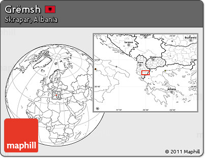 Blank Location Map of Grëmsh