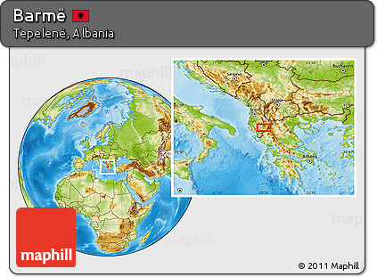 Physical Location Map of Barmë