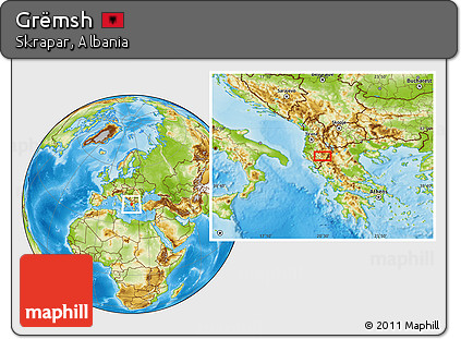 Physical Location Map of Grëmsh