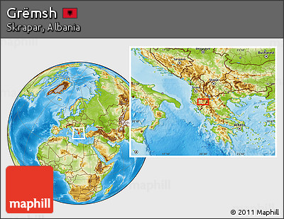 Physical Location Map of Grëmsh