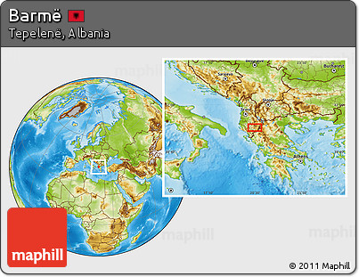 Physical Location Map of Barmë