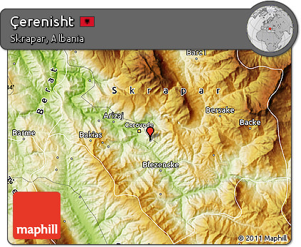 Physical Map of Çerenisht