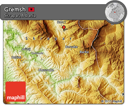 Physical Map of Grëmsh