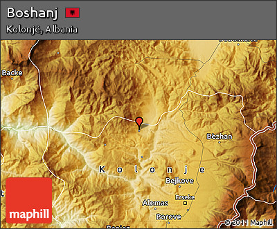 Physical Map of Boshanj