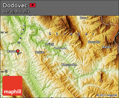 Physical Map of Dodovec