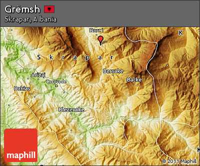 Physical Map of Grëmsh