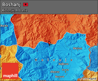 Political Map of Boshanj