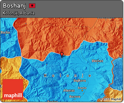 Political Map of Boshanj