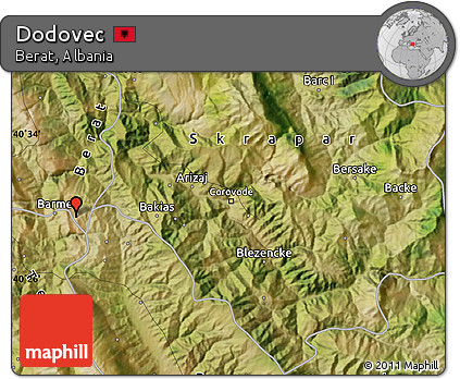 Satellite Map of Dodovec