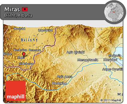 Physical 3D Map of Miras