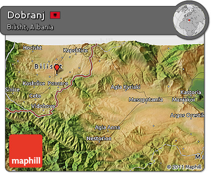 Satellite 3D Map of Dobranj