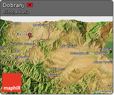 Satellite 3D Map of Dobranj